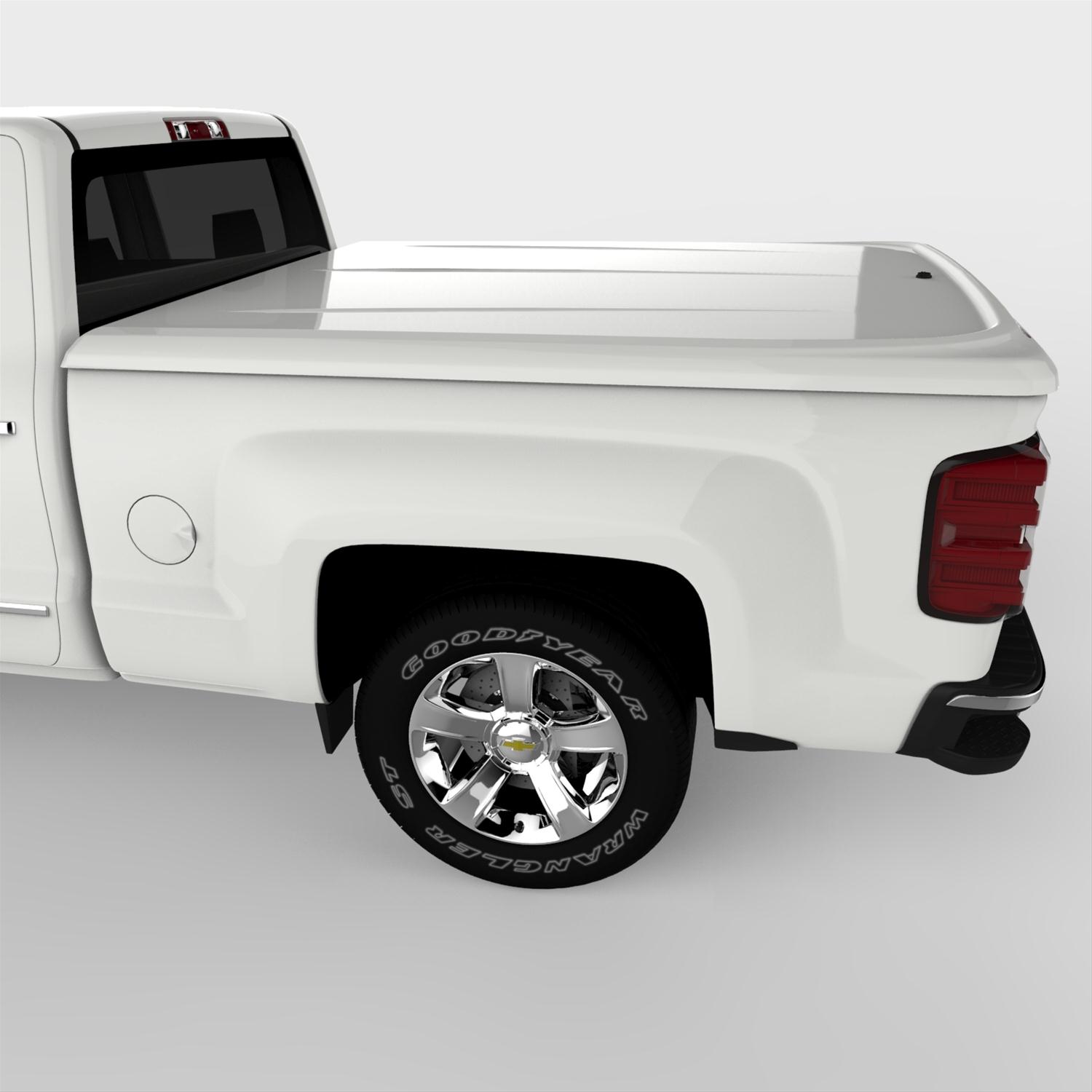 UnderCover 14-18 Chevy Silverado 1500 (19 Legacy) 6.5ft Bed Lux Bed Cover - Summit White thumbnail 8