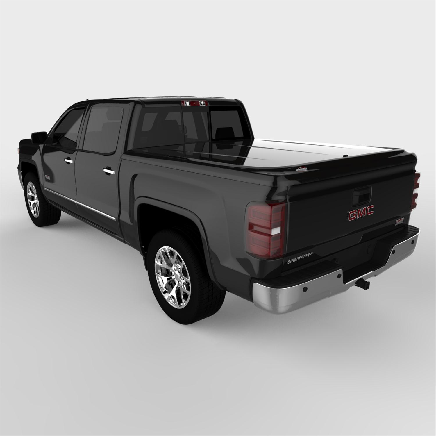 UnderCover 14-18 GMC Sierra 1500 (19 Limited) 5.8ft Lux Bed Cover - Black thumbnail 3
