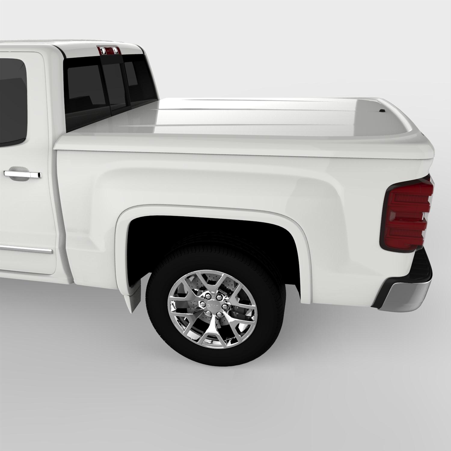 UnderCover 14-18 GMC Sierra 1500 (19 Limited) 5.8ft Lux Bed Cover - Olympic White thumbnail 2