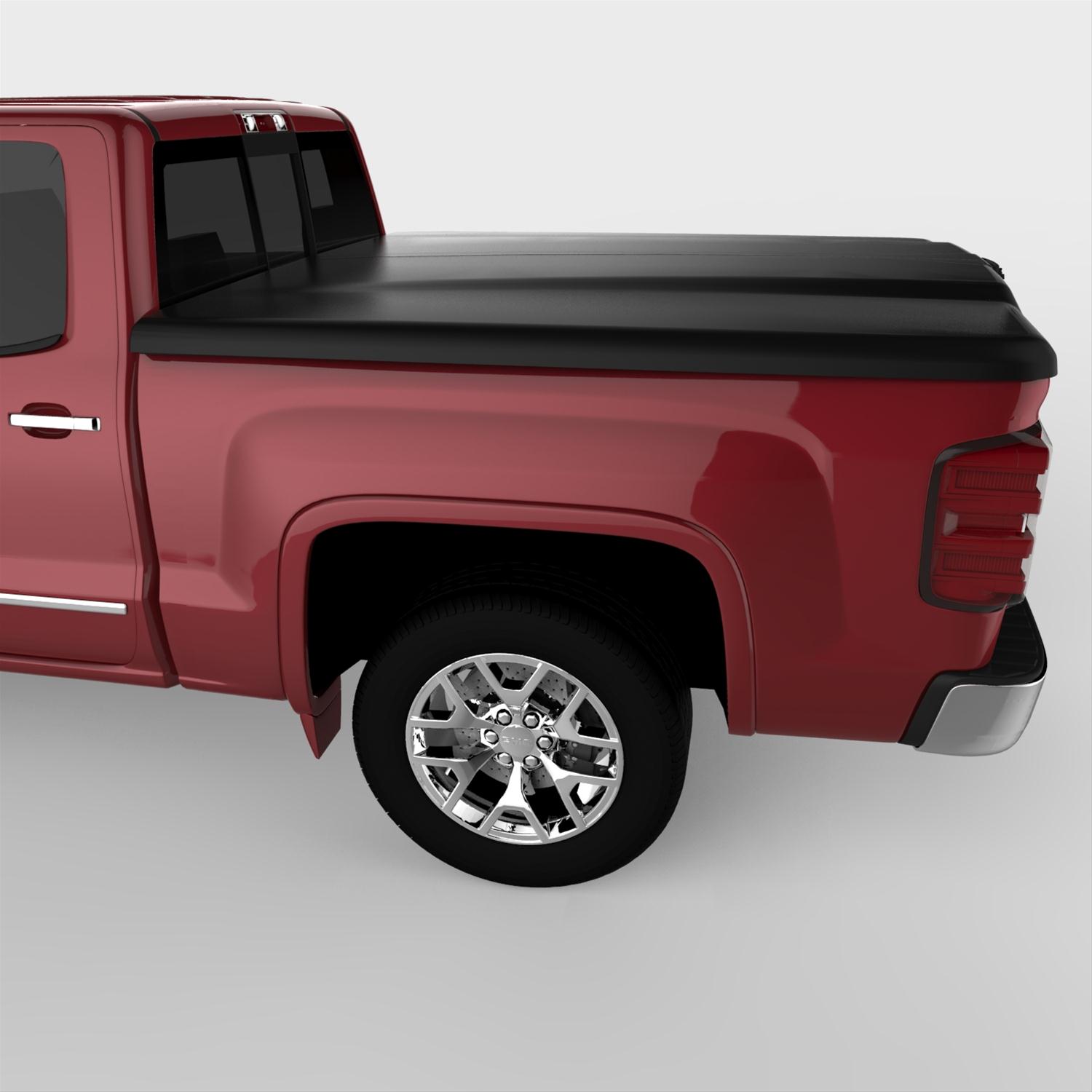 UnderCover 14-18 GMC Sierra 1500 (19 Limited) 5.8 ft Elite Bed Cover - Black Textured thumbnail 2