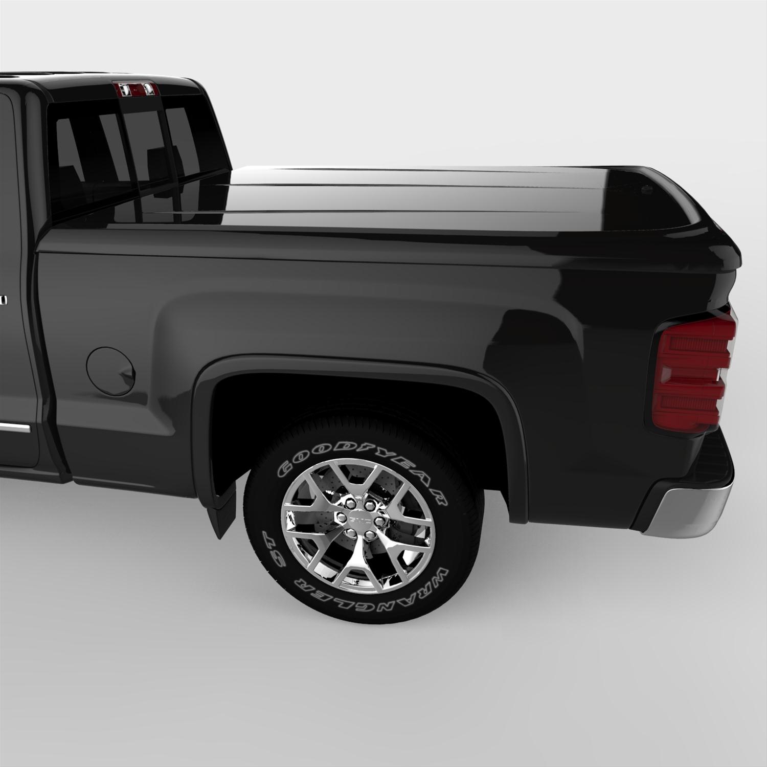 UnderCover 14-18 GMC Sierra 1500 (19 Limited) / 15-19 2500/3500 HD 6.5ft Lux Bed Cover - Black thumbnail 8