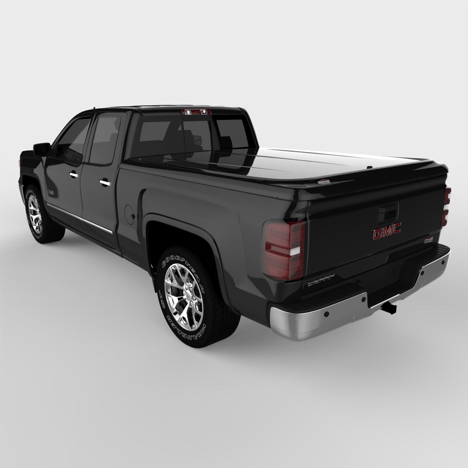 UnderCover 14-18 GMC Sierra 1500 (19 Limited) / 15-19 2500/3500 HD 6.5ft Lux Bed Cover - Black thumbnail 9