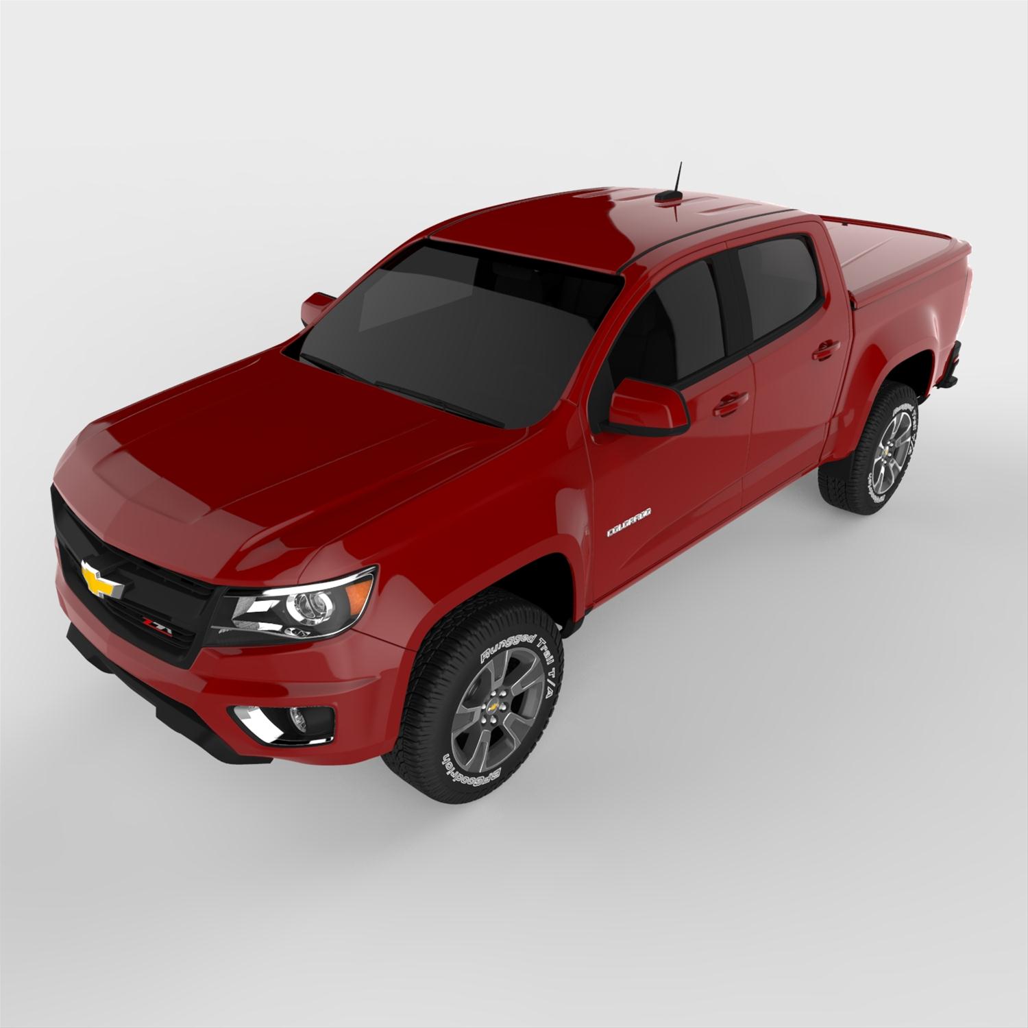 UnderCover 15-19 Chevy Colorado/GMC Canyon 5ft Lux Bed Cover - Pull Me Over Red thumbnail 2