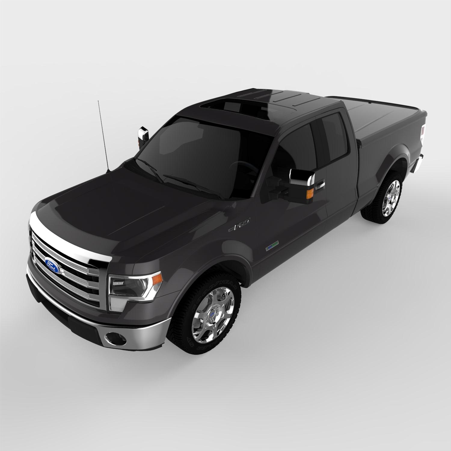 UnderCover 10-14 Ford F-150 6.5ft Lux Bed Cover - Tuxedo Black thumbnail 7