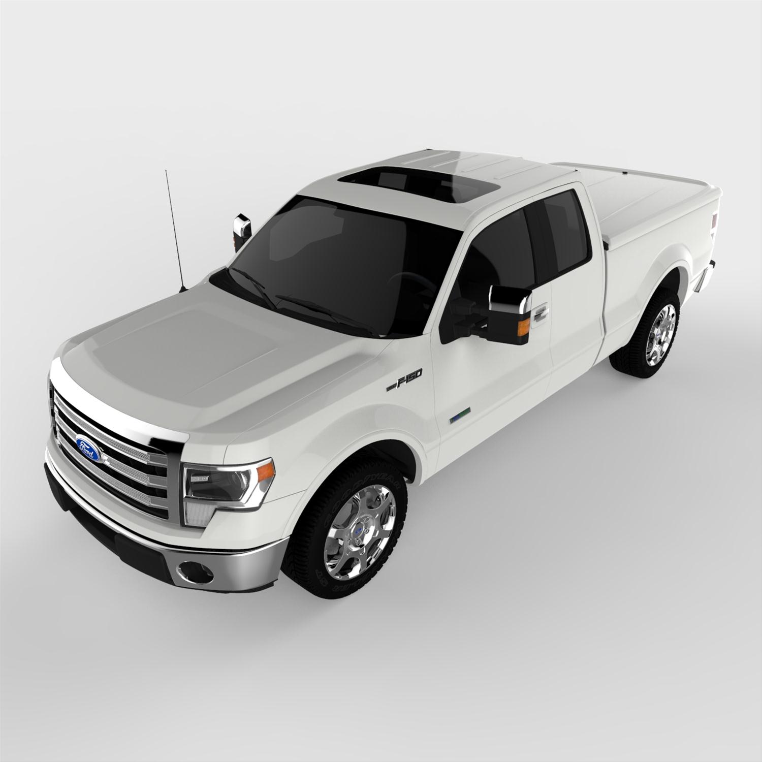UnderCover 09-14 Ford F-150 6.5ft Lux Bed Cover - Oxford White thumbnail 7