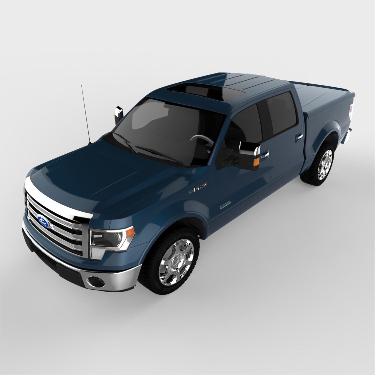 UnderCover 13-14 Ford F-150 5.5ft Lux Bed Cover - Blue Jeans thumbnail 7