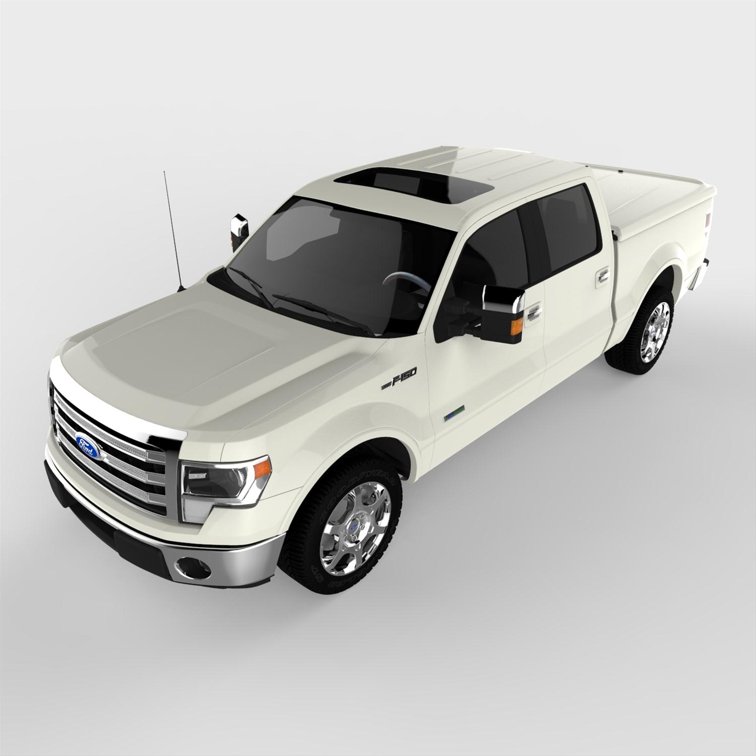 UnderCover 12-14 Ford F-150 5.5ft Lux Bed Cover - White Platinum thumbnail 7