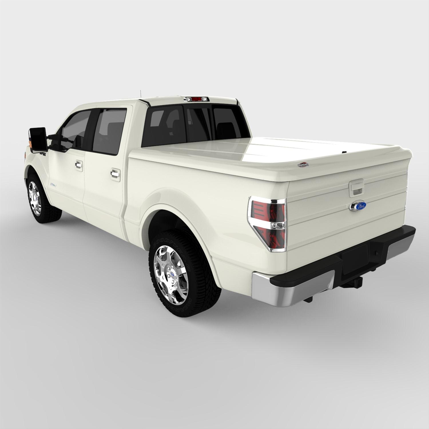 UnderCover 12-14 Ford F-150 5.5ft Lux Bed Cover - White Platinum thumbnail 9