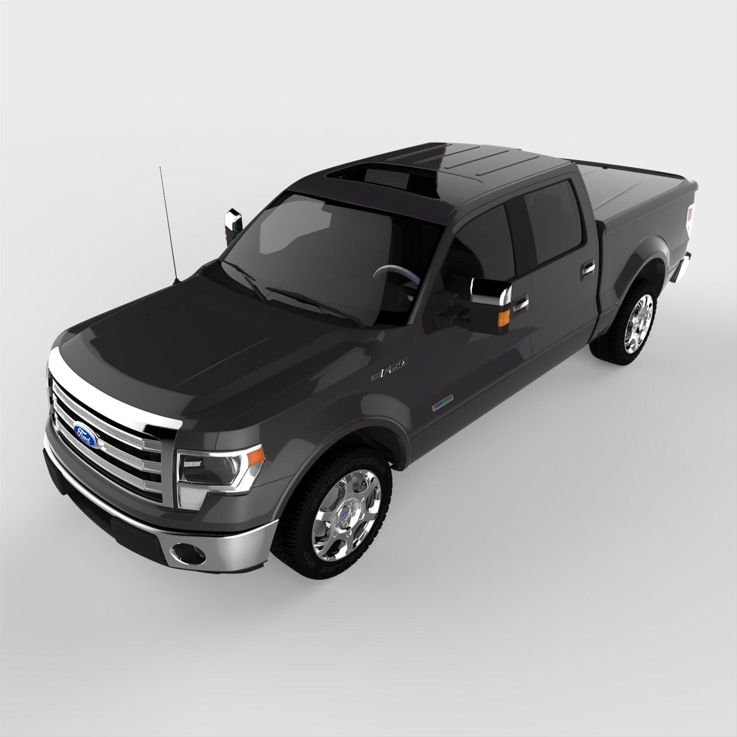 UnderCover 10-14 Ford F-150 5.5ft Lux Bed Cover - Tuxedo Black thumbnail 7