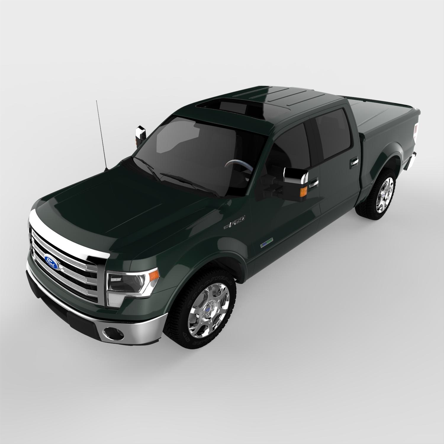 UnderCover 09-14 Ford F-150 5.5ft Lux Bed Cover - Green Gem thumbnail 7