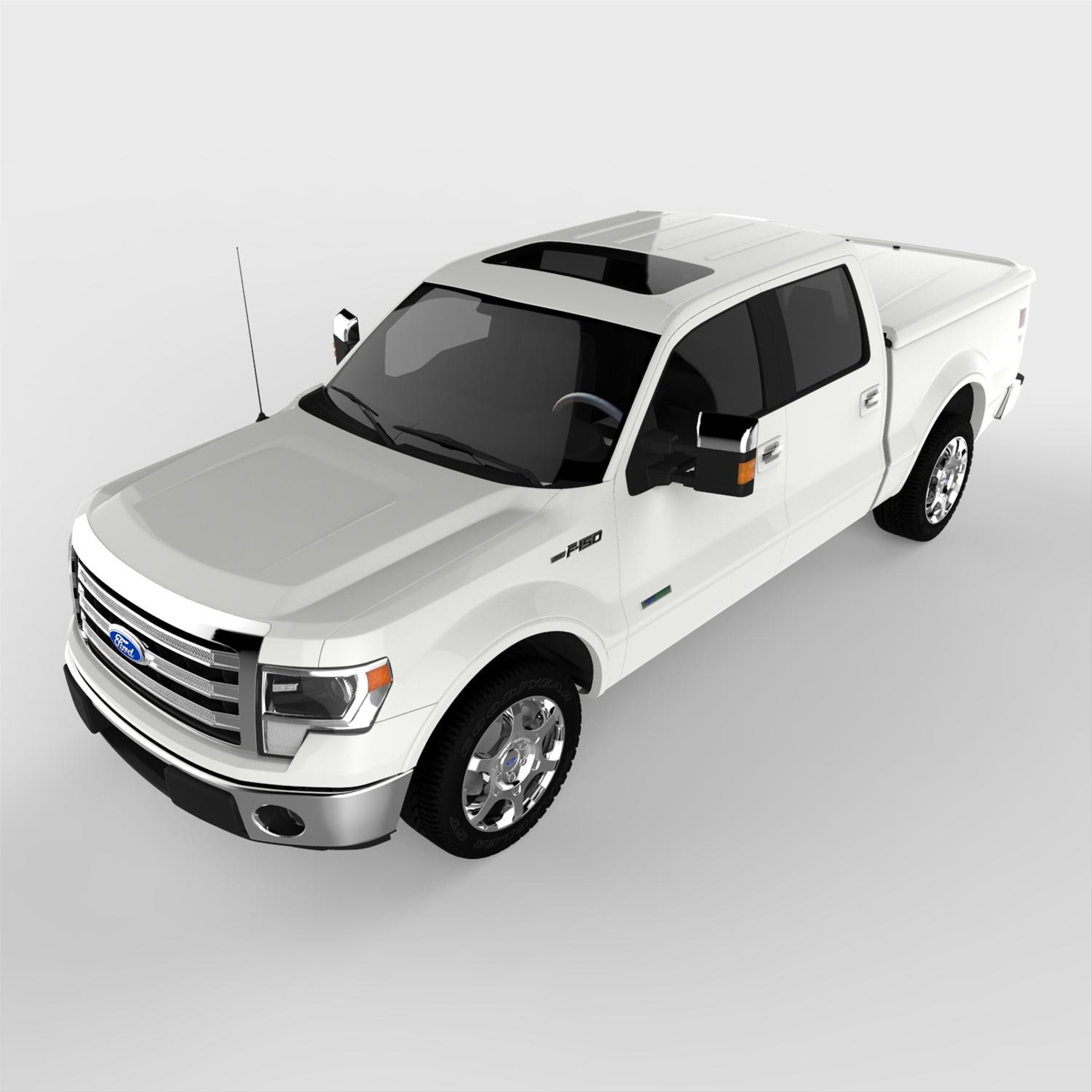 UnderCover 09-14 Ford F-150 5.5ft Lux Bed Cover - Oxford White thumbnail 7