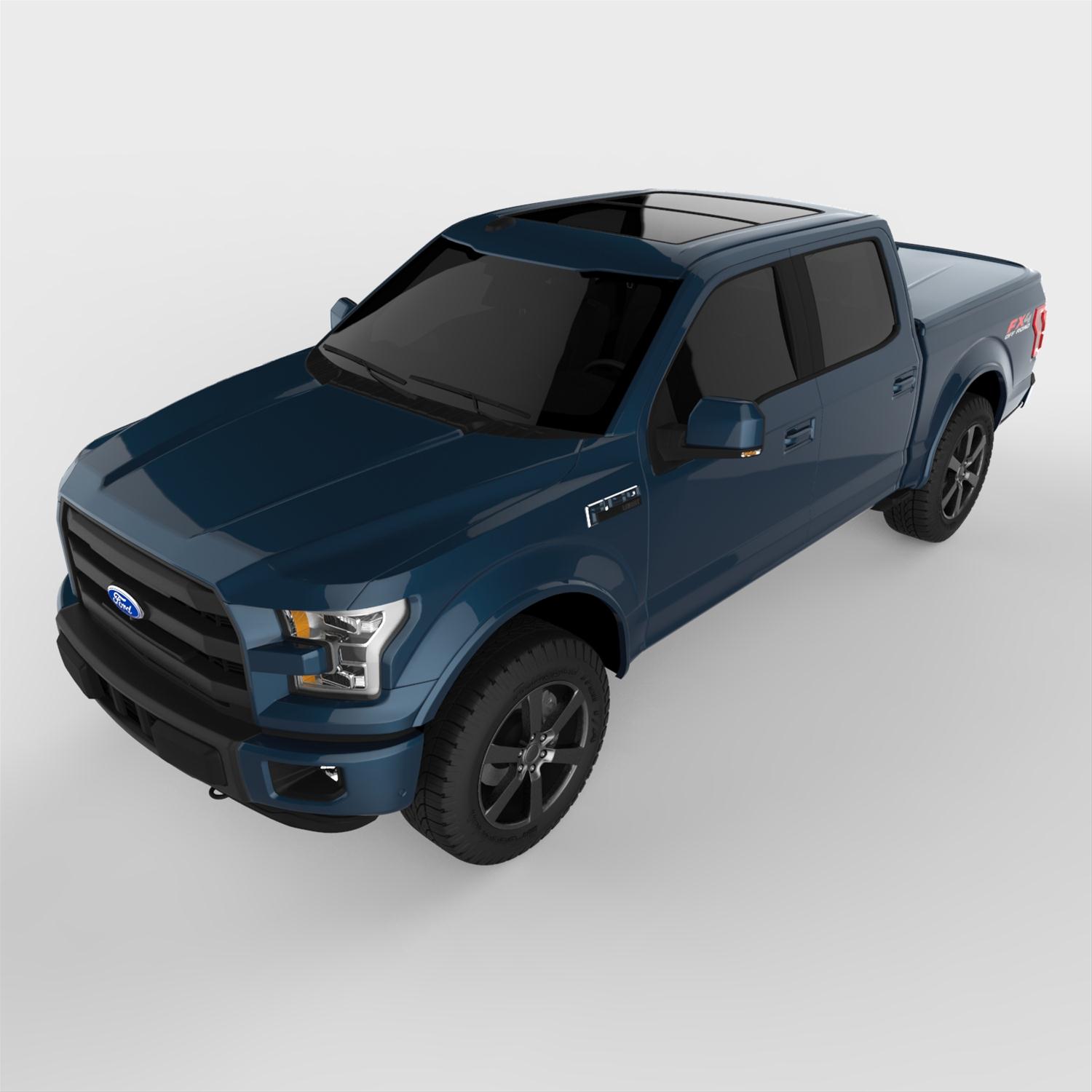 UnderCover 15-20 Ford F-150 5.5ft Lux Bed Cover - Blue Jeans thumbnail 2
