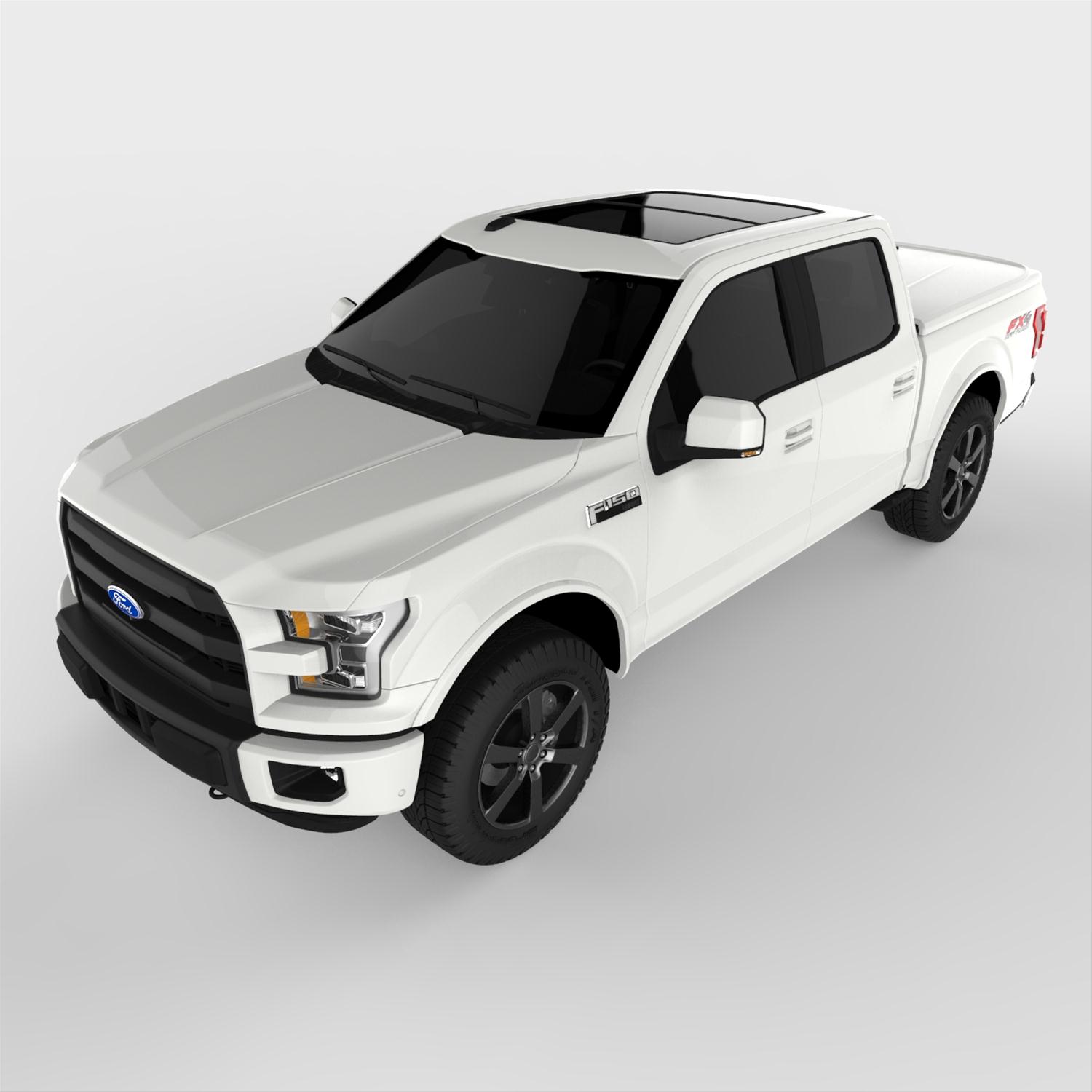 UnderCover 15-20 Ford F-150 5.5ft Lux Bed Cover - Oxford White thumbnail 2