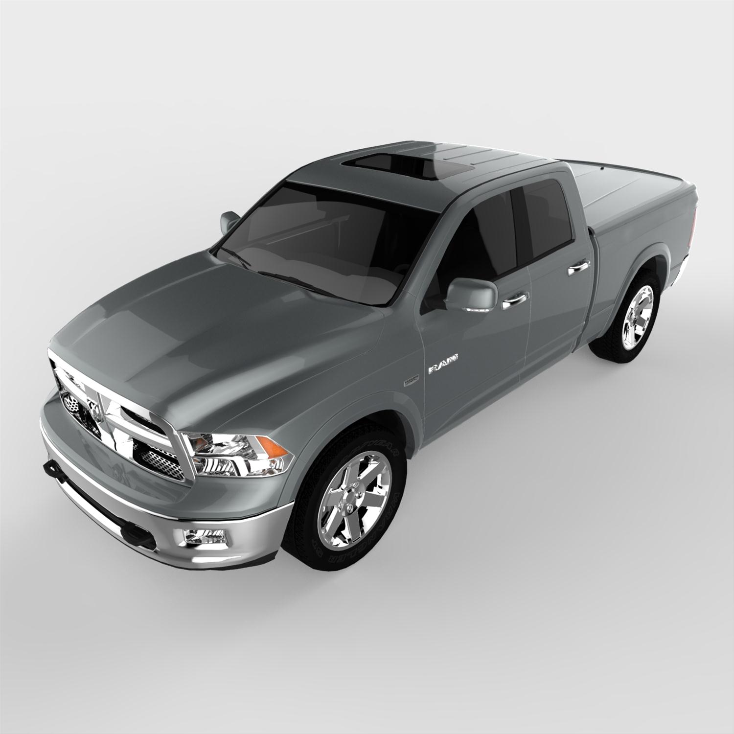 UnderCover 09-15 Ram 1500-3500 6.4ft Lux Bed Cover - Mineral Grey thumbnail 7