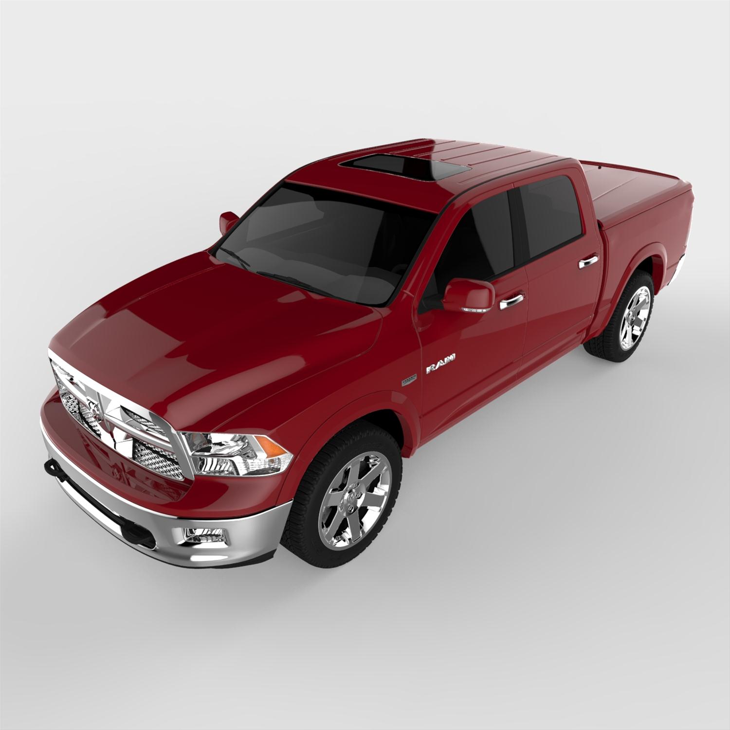 UnderCover 09-18 Ram 1500 (w/o Rambox) (19-20 Classic) 5.7ft Lux Bed Cover - Flame Red thumbnail 7
