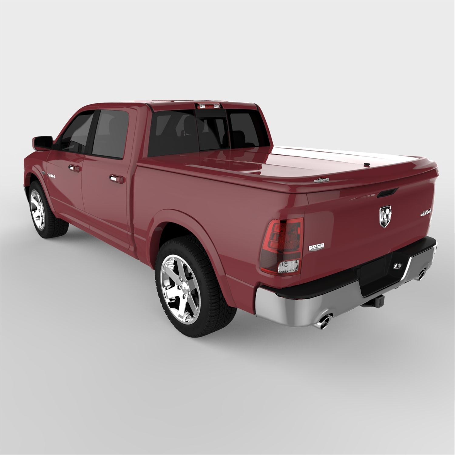 UnderCover 11-17 Ram 1500 (w/o Rambox) 5.7ft Lux Bed Cover - Deep Cherry Red thumbnail 9