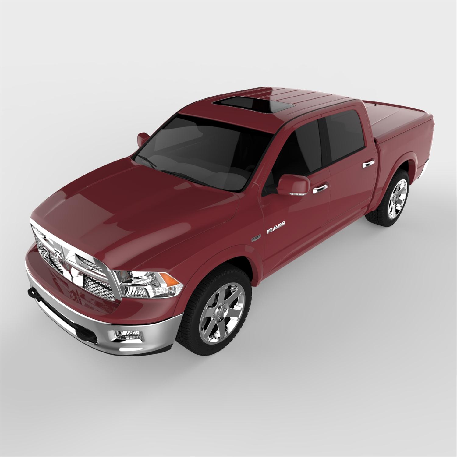 UnderCover 11-17 Ram 1500 (w/o Rambox) 5.7ft Lux Bed Cover - Deep Cherry Red thumbnail 7