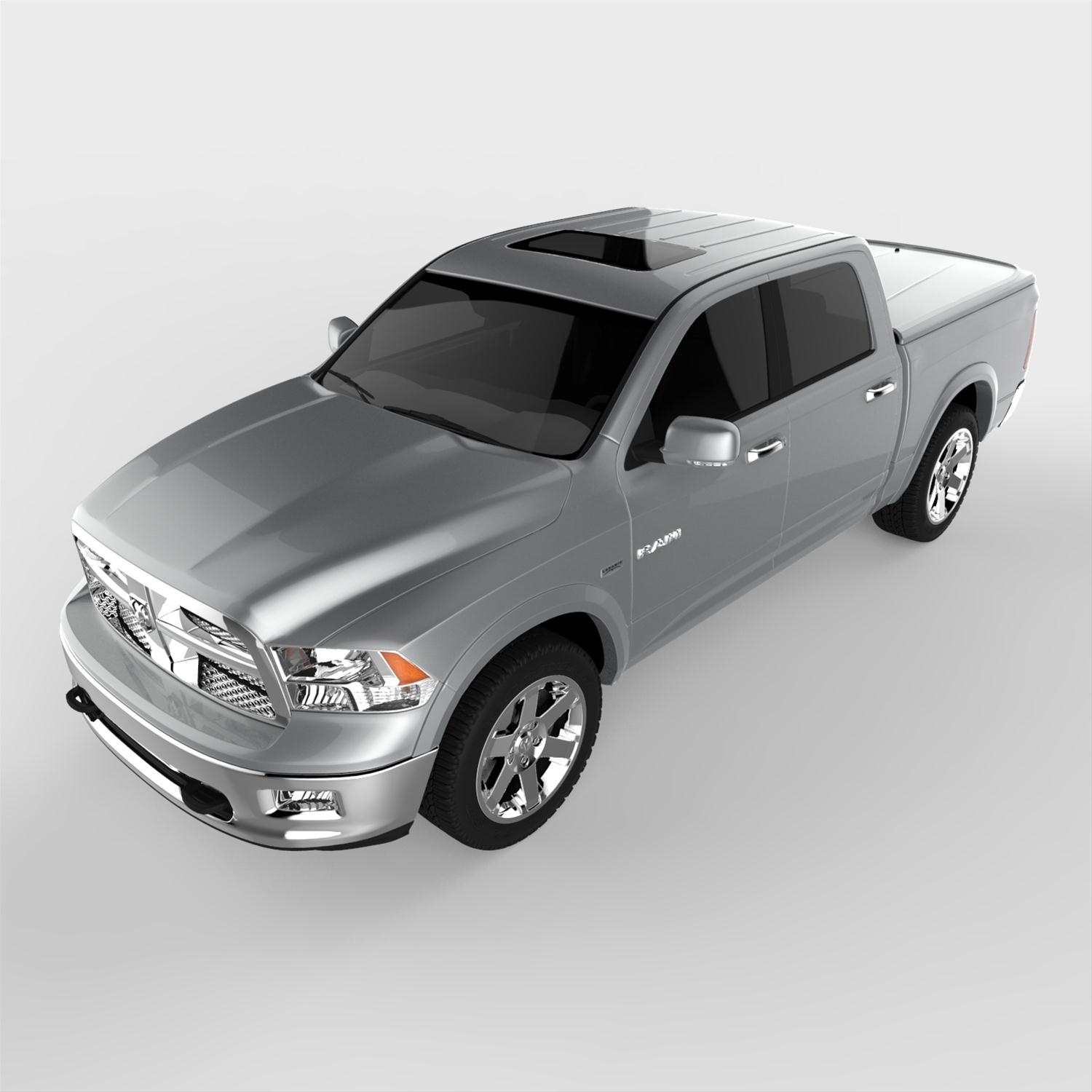 UnderCover 09-18 Ram 1500 (w/o Rambox) (19-20 Classic) 5.7ft Lux Bed Cover - Bright Silver thumbnail 7