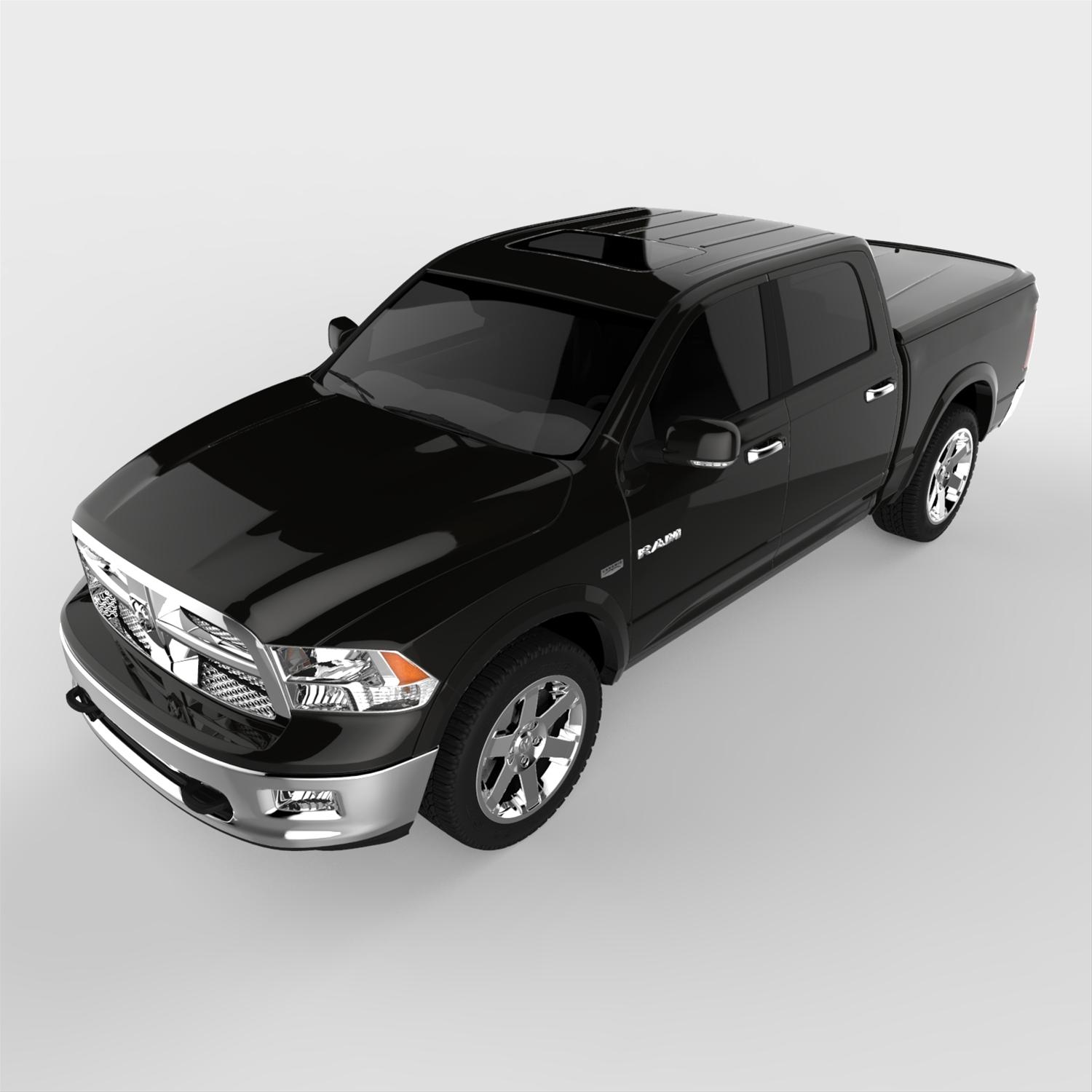 UnderCover 09-18 Ram 1500 (w/o Rambox) (19-20 Classic) 5.7ft Lux Bed Cover - Brilliant Black thumbnail 7