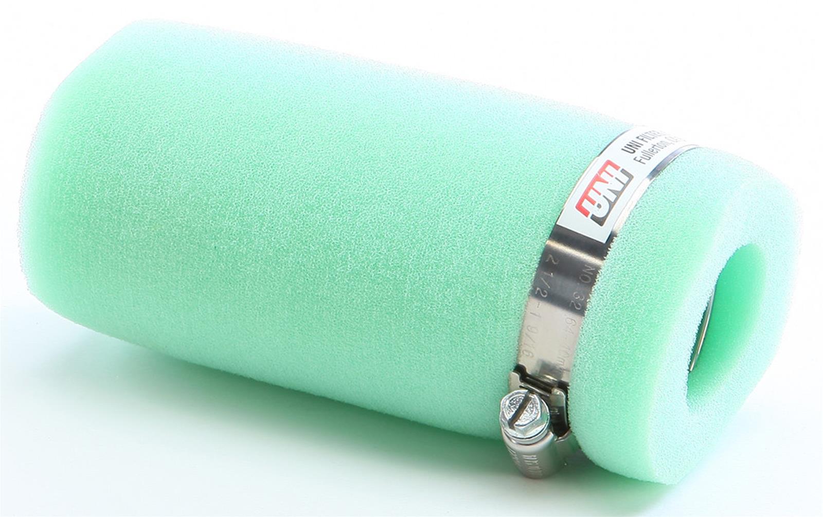 UNI Filter Clamp-On Flex Core Sock Filters U-604 Air Filter, Sock, Clamp-On, Round Flanged Style, Foam, Green, 2.75 in. o.d., 6.0 in. Length, Each