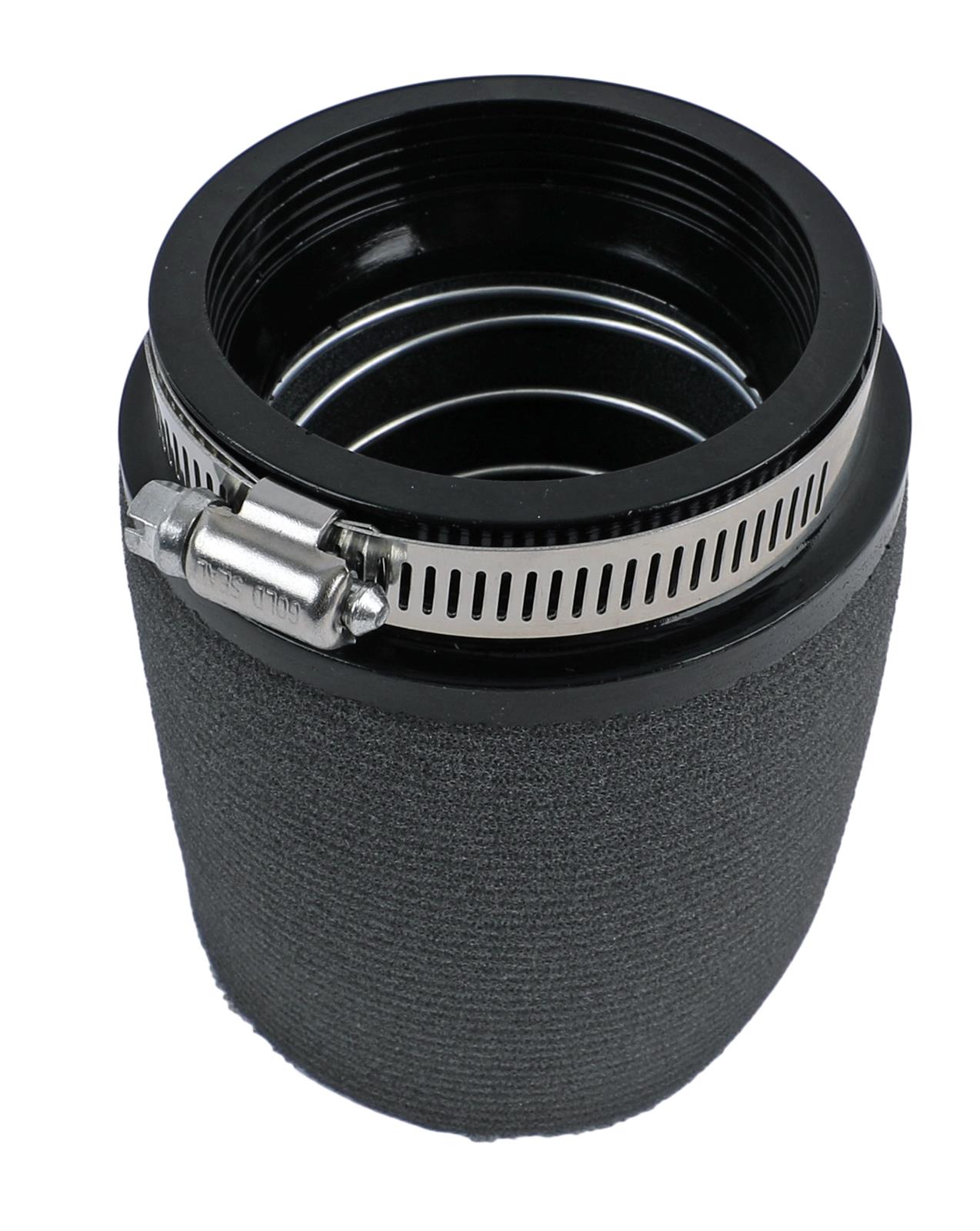 UNI Filter Clamp-On Pod Filters UFI-UP-4275 Air Filter, Pod, Clamp-On, Round Flanged Style, Foam, Black, Each thumbnail 2