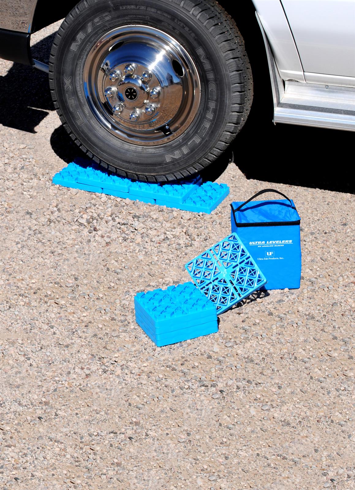 Stackable Blocks Interlocking 30,000 Lb Capacity Leveling Ultra-Fab Leveling Blocks For RVs - 30,000 ...
