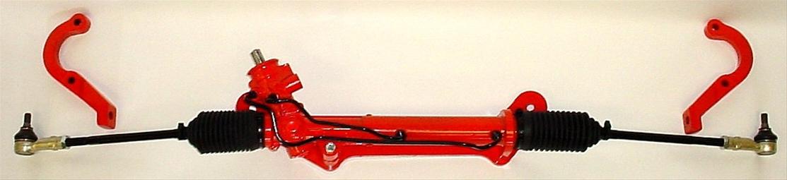 UniSteer Rack and Pinions for 1979-1993 MUSTANG - 8000350 Pinion, Manual, Tri-5, Aluminum, Orange/Black Powdercoated, Ford, Kit