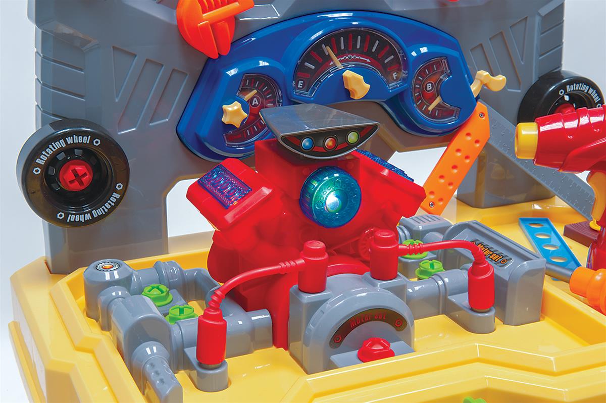 Summit Racing SUM-941132 Kids Toy Work Bench with Light Up Engine