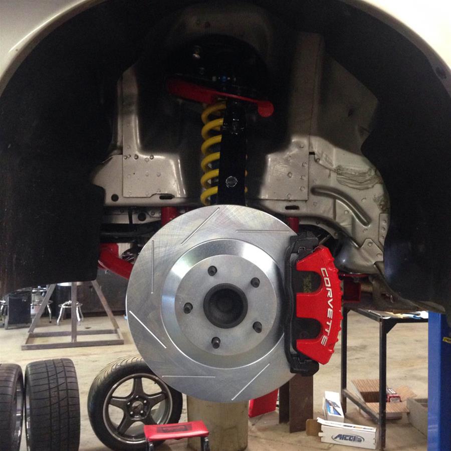 UMI Performance 2120 UMI Performance GM FBody C5/C6 Brake Caliper Conversion Brackets Summit