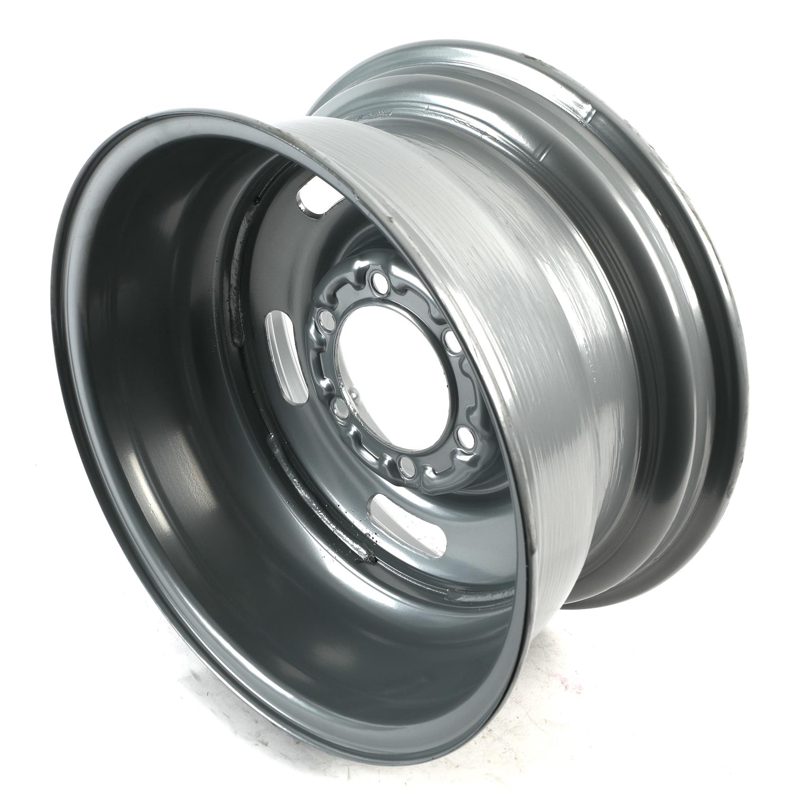 U.S. Wheel 55-7860 U.S. Wheel 55 Series Silver Rallye Wheels