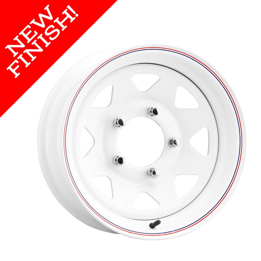 U.S. Wheel 70-58551 U.S. Wheel 70 Series Bright White 8-Spoke Wheels ...