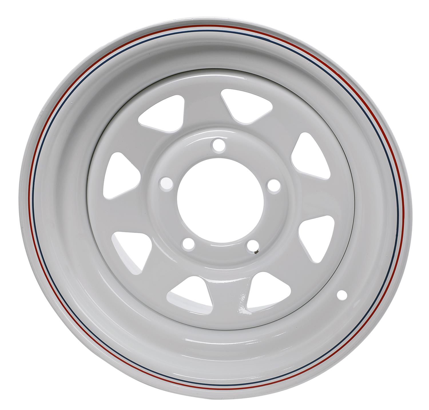 15インチ ホワイト 8スポークホイール U.S. Wheel 70-5755 U.S. Wheel 70 Series White 8-Spoke Wheels