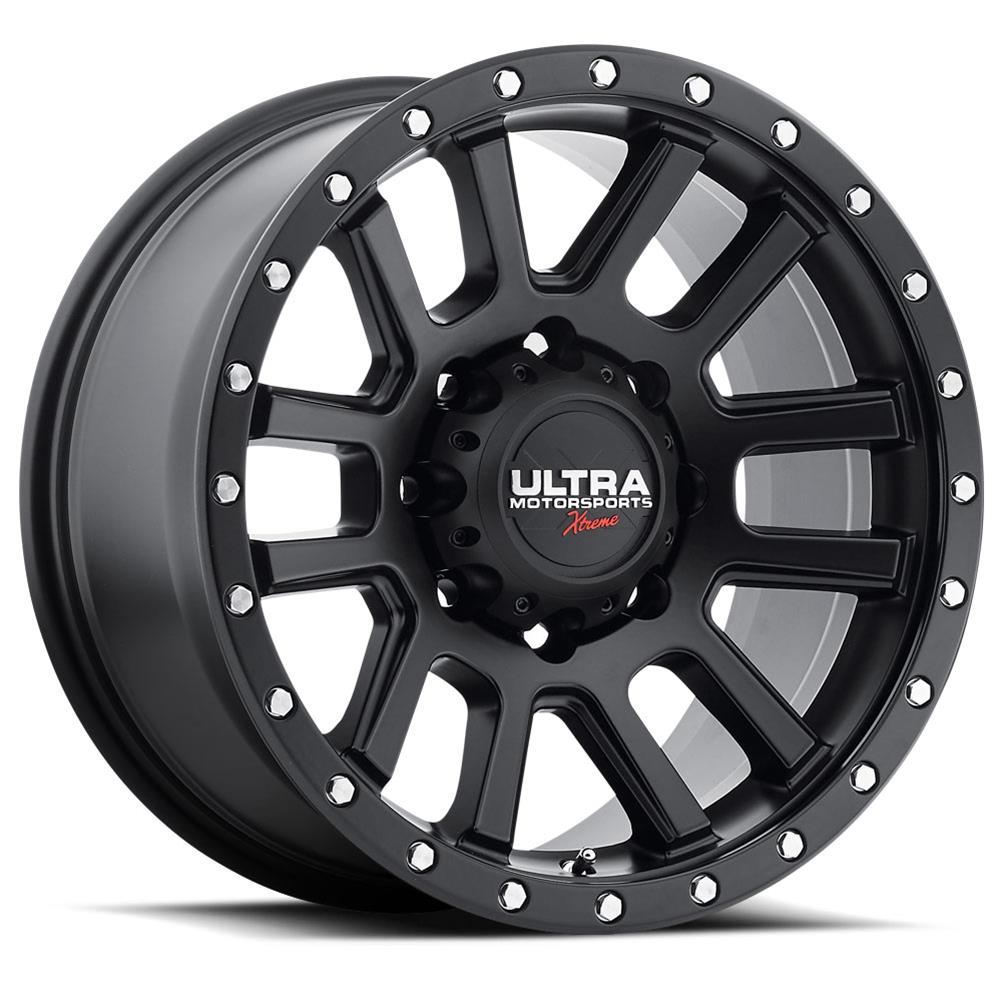 Ultra Wheel Company 107-2950SB+18 Ultra 107 Xtreme Satin Black Wheels ...