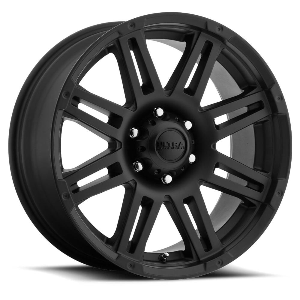 ULTRA 226SB MACHINE Black Wheel Gloss Logo Satin Clear Coat (0 x 9. inches /5 x 139 mm, 18 mm Offset)