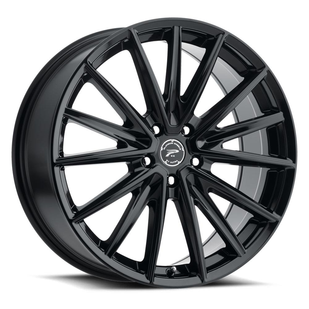 ODIUM blackl ブラックメタル Ultra Wheel Company 461-8866BK+40 Ultra Wheel Platinum Luxury 461
