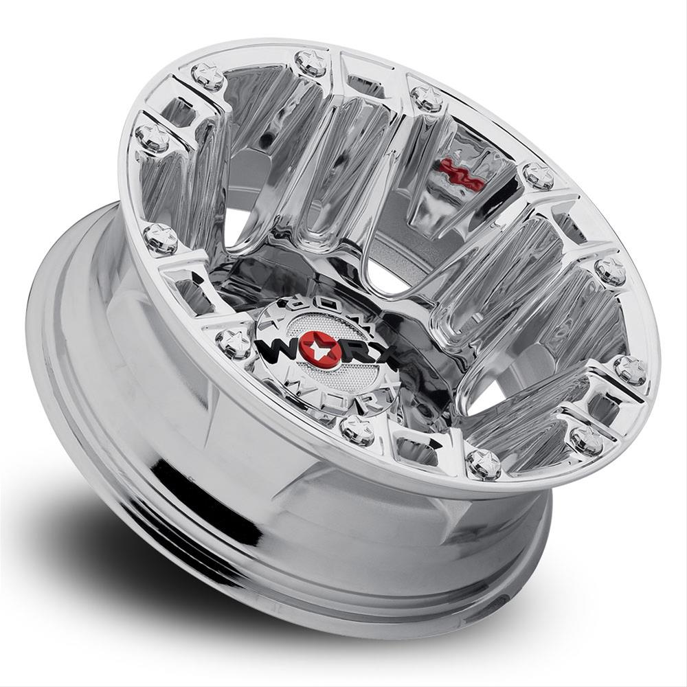 Ultra Wheel Company 803-7681RC Worx 803 Beast Dually Chrome Wheels