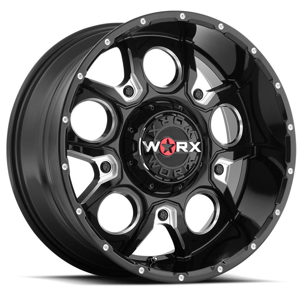 Ultra Wheel Company 809 2905BM12 Worx 809 Rebel Gloss Black