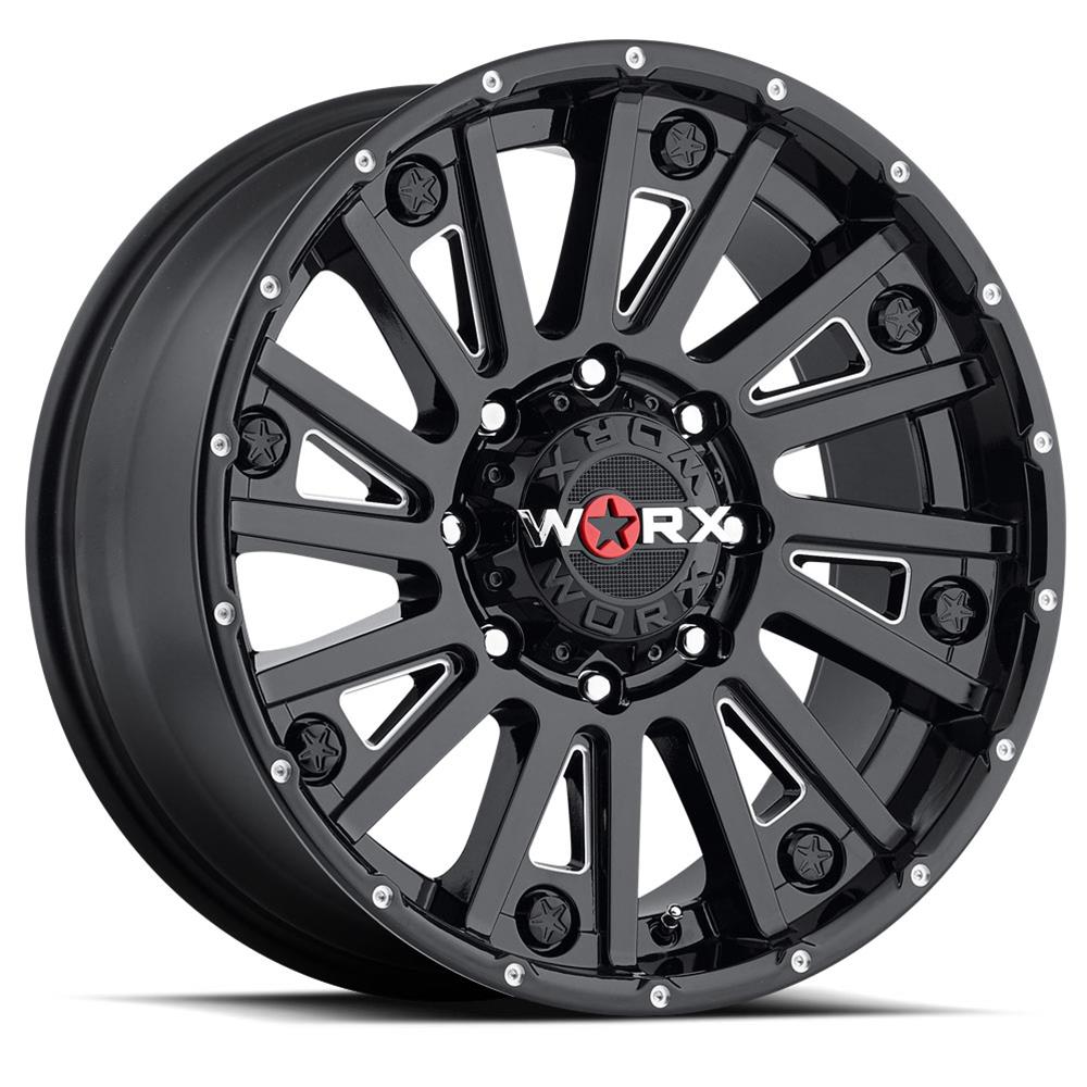 Ultra Wheel Company 810 8905BM12 Worx 810 Sentry Gloss Black