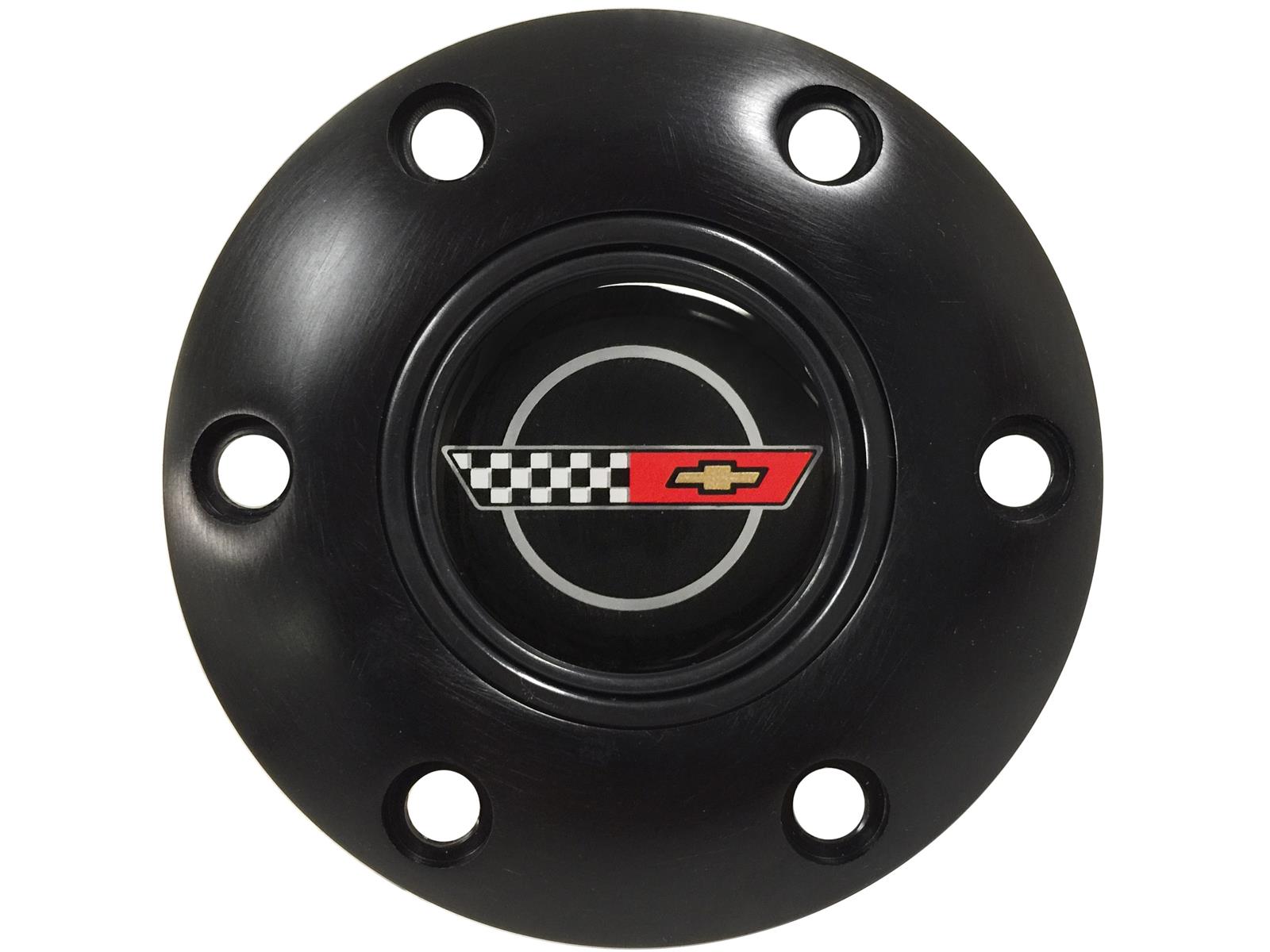 Volante S6 Steering Wheel, Black Three Spoke With Black Leather