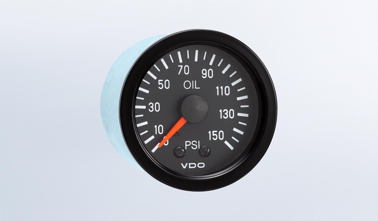 VDO Gauges 1501112 VDO Vision Series Analog Gauges Summit Racing