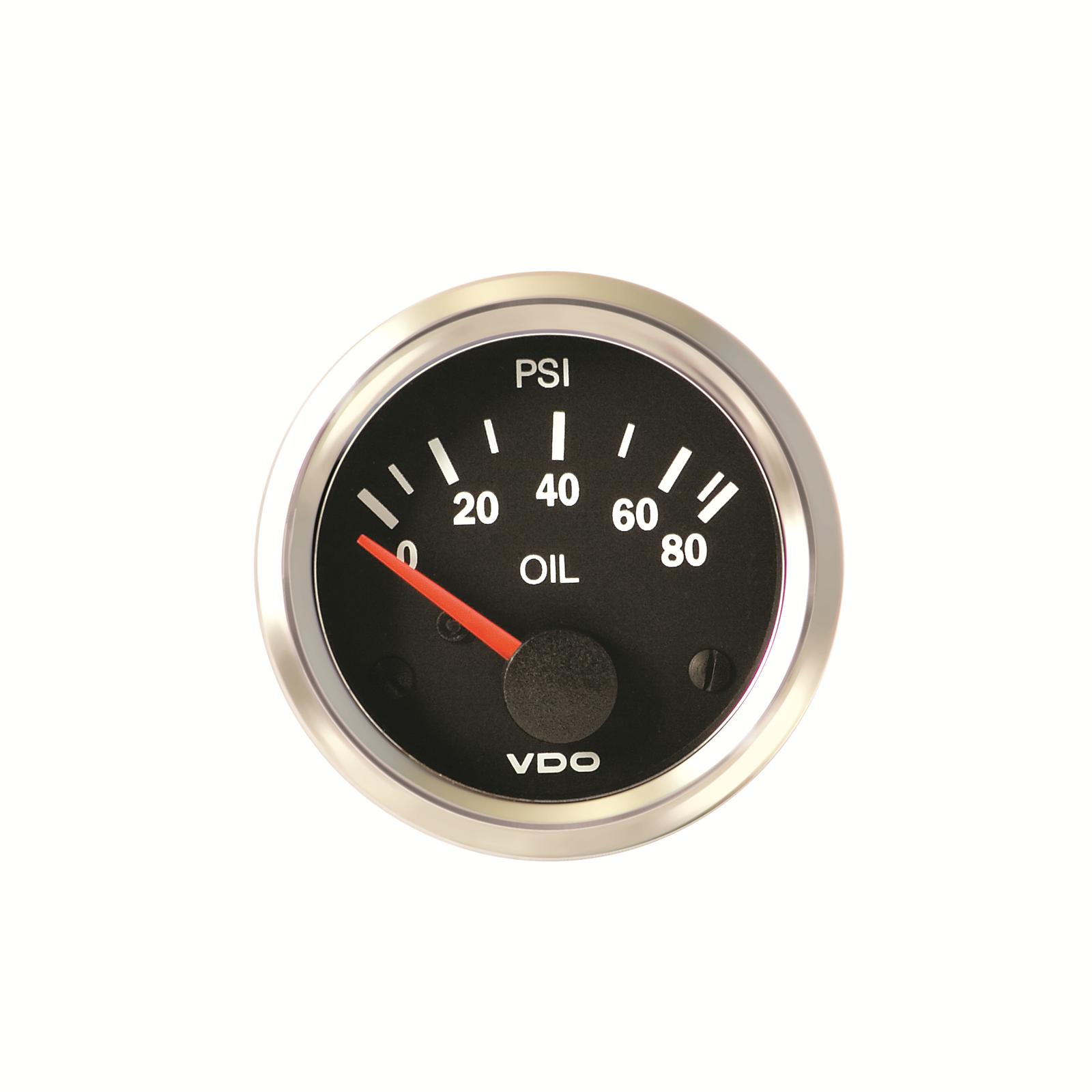VDO Gauges 350198 VDO Vision Series Analog Gauges Summit Racing