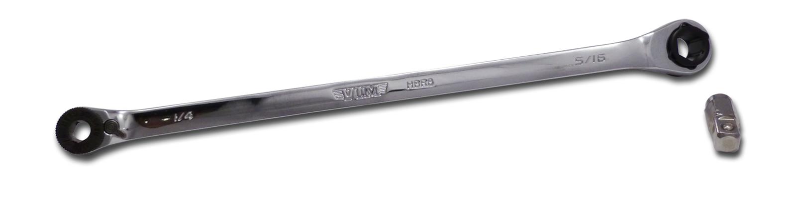 Vim Tools 8 Inch HEX BIT Ratchet - Low Profile Head For Tight Spaces