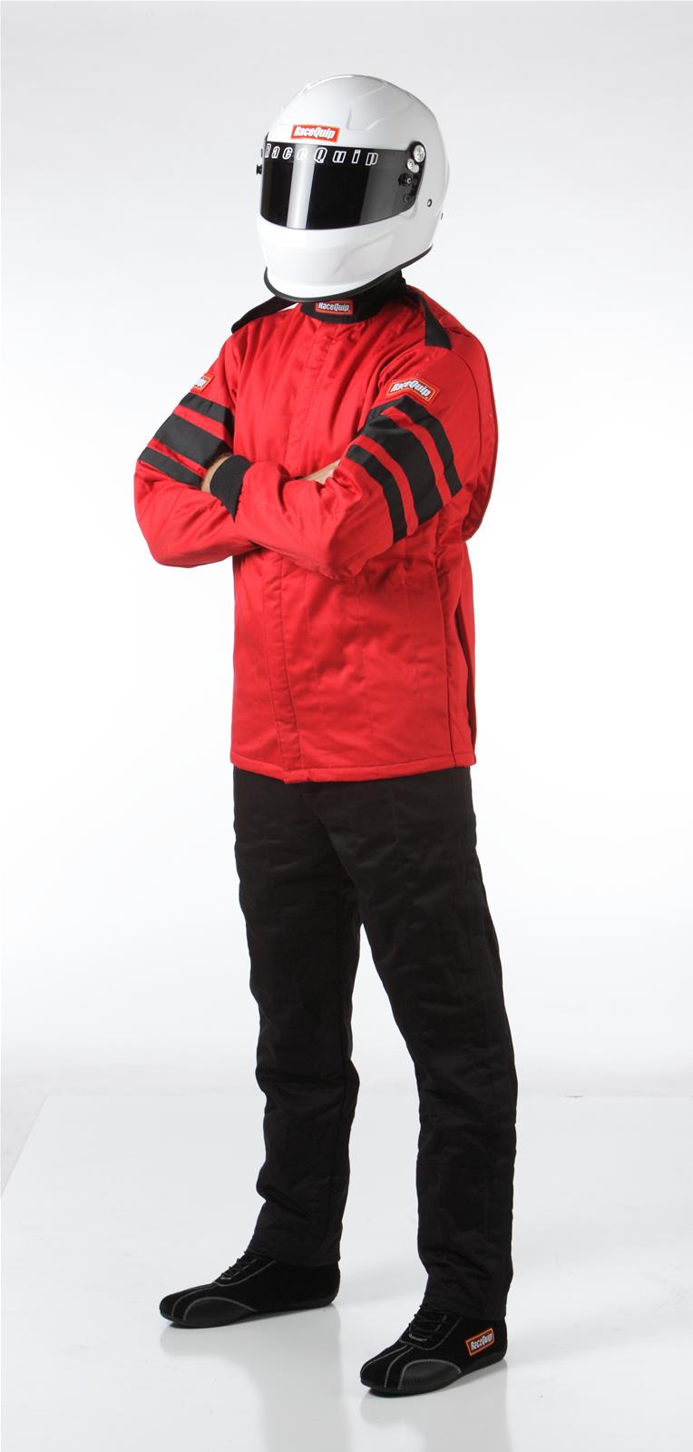 RaceQuip 120 Series Pyrovatex SFI-5 Jackets 121017RQP Jacket, Men's 2X-Large, Multiple Layers, SFI 3.2A/5 Safety Rating, Red with Black Stripe, Each thumbnail 3