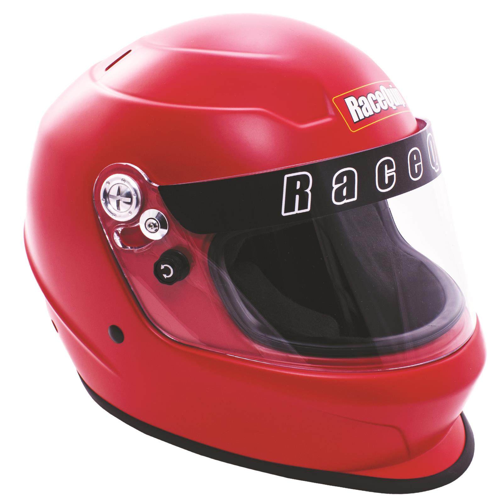 RaceQuip PRO Youth Helmets 2269196RQP Helmet, Youth, Full Face, Nomex Liner, Corsa Red, Gloss, Adjustable Size, Each