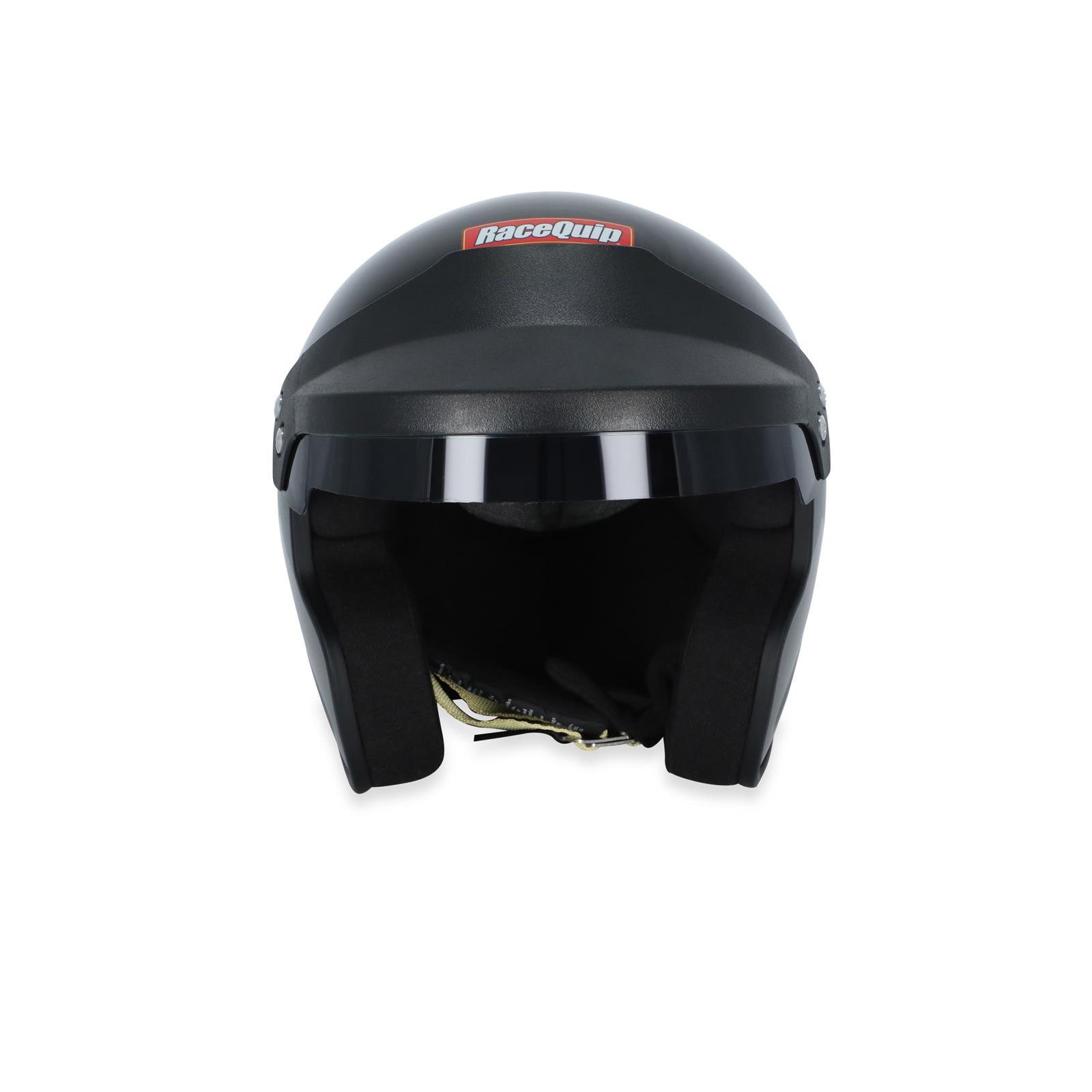 RaceQuip OF25 Open Face Helmets 257007RQP Helmet, OF25, Face, Gloss Black, Snell SA2025, EPS Liner, No Graphic, 2X-Large, Each thumbnail 2