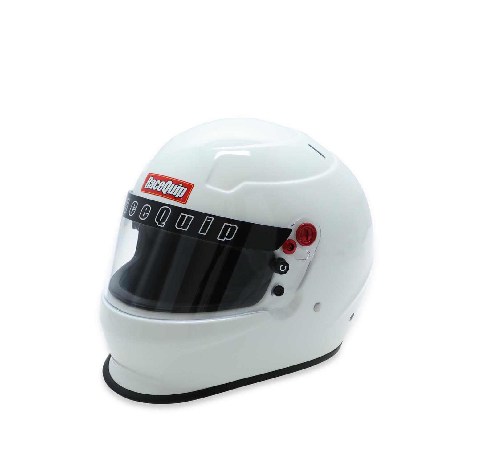 RaceQuip PRO25 Helmets 277117RQP Helmet, PRO25, Full, Gloss White, Snell SA2025, EPS Liner, No Graphic, 2X-Large, Each