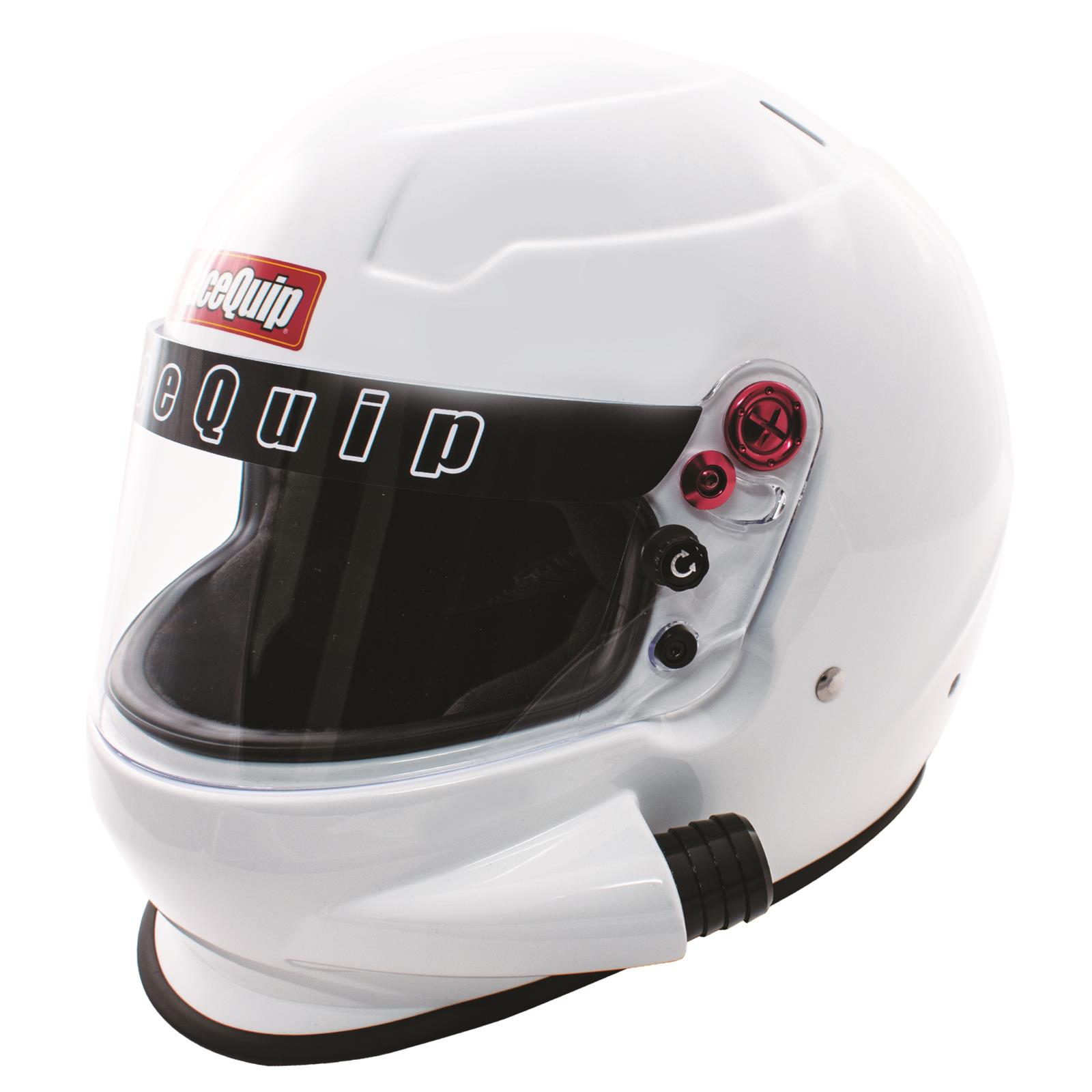 RaceQuip PRO20 Side Air Helmets 296117RQP Helmets, Air, Full, Gloss White, Snell SA2020, EPS Liner, No Graphic, 2X-Large, Each