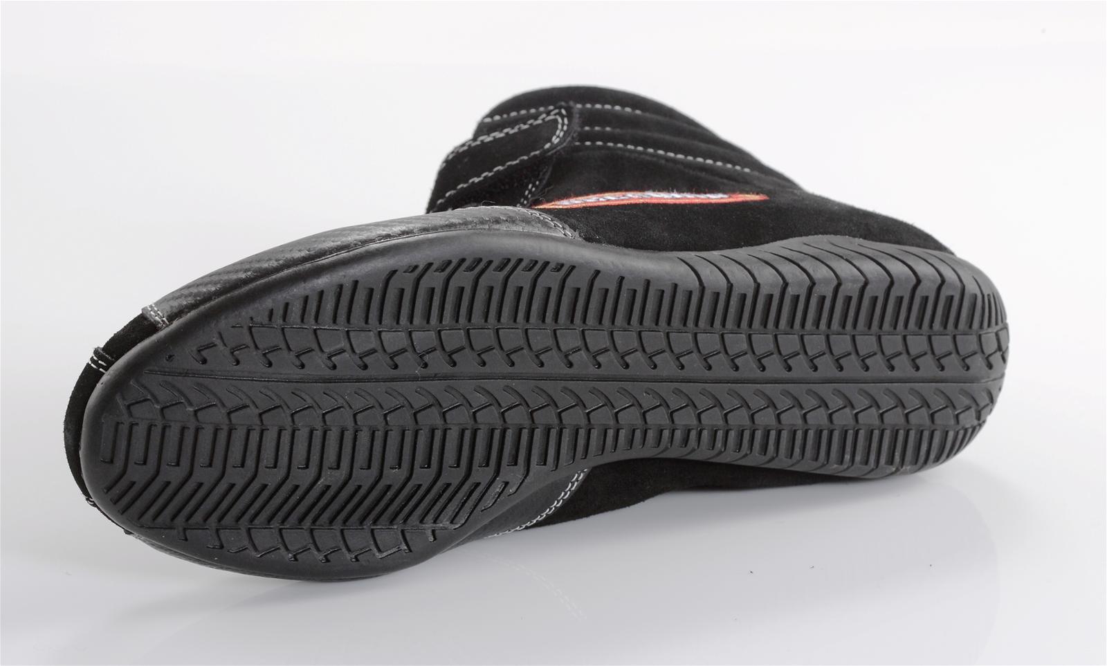 RaceQuip Euro Carbon-L Racing Shoes 30500110RQP Shoes, Mid-top Style, US Mens Shoe Size 11, Pyrovatex Liner, Black, SFI 3.3/5, Pair thumbnail 4