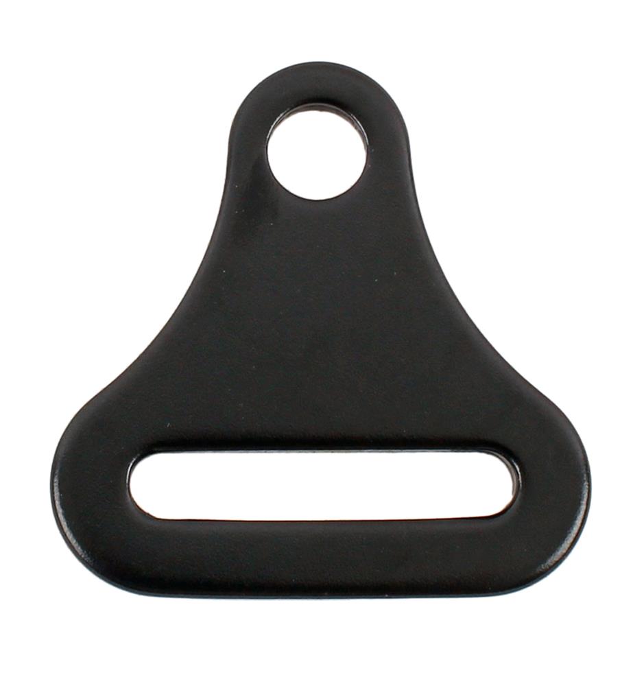 RaceQuip Harness Hardware Pieces 700910RQP Racing Components, 2 in. Belt Long Reach Bolt on End, Seat Belt Harness, Steel, Black, Bolt-In, Each