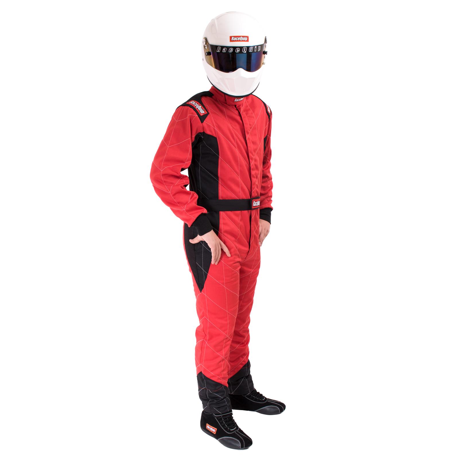 RaceQuip Chevron-5 Multi-Layer SFI-5 Suits 91609139RQP Driving Suit, Multi Layer Racing Driver Fire Suit, SFI 3.2A/5, Red, Medium, Each thumbnail 2
